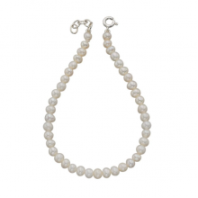 B4681W WHT Fresh Water Pearl 19+2cm BR